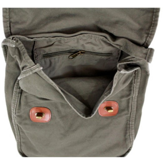 Pink Messenger Bag w/ Jane Austen Print (Top)