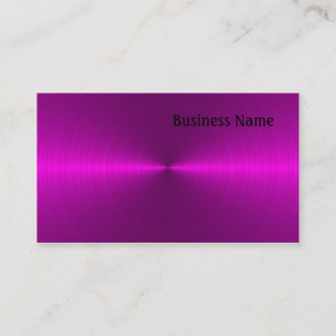 Pink metal business card
