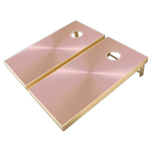 Pink Metallic Cornhole Set