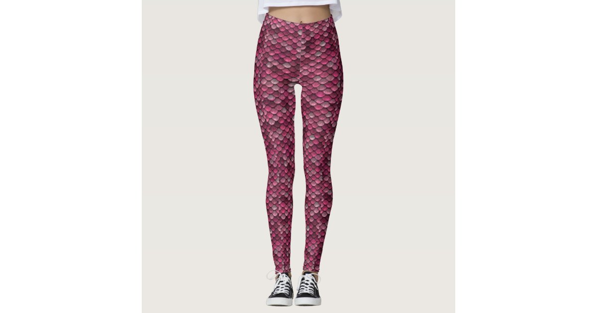 Dragon Scale Armor Crimson Red Leggings