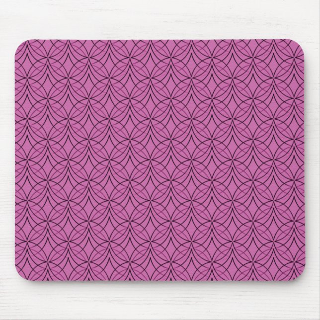 Pink Metro Retro Mousepad (Front)