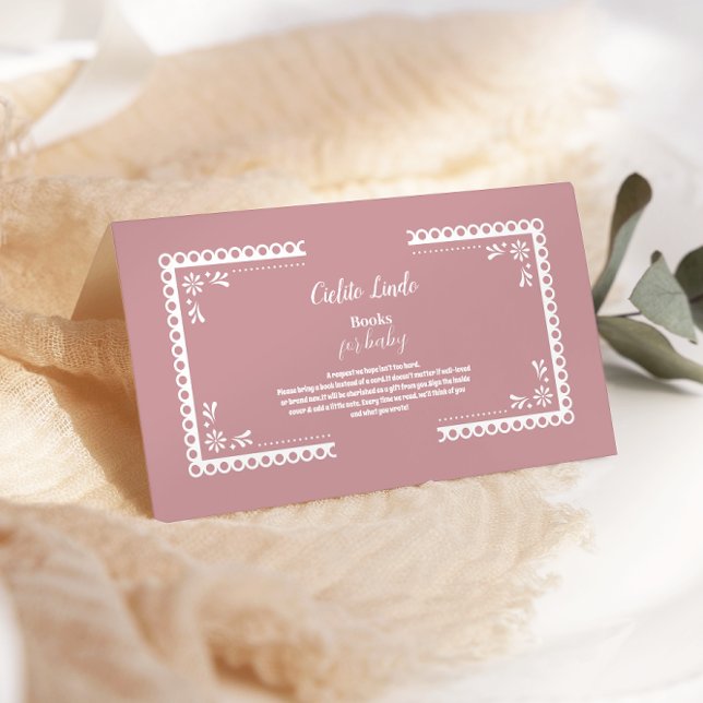 Pink Mexican Cielito Lindo  Books for Baby Enclosure Card (Creator Uploaded)