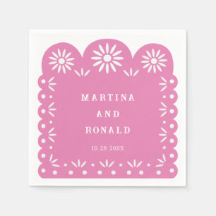 PINK MEXICAN PAPEL PICADO NAPKINS