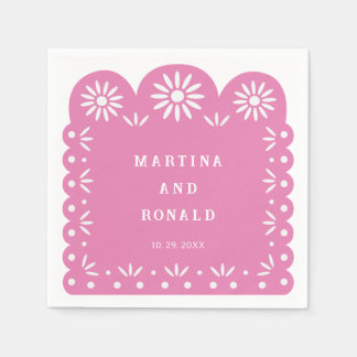 PINK MEXICAN PAPEL PICADO NAPKINS