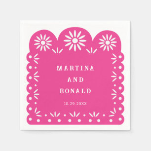 PINK MEXICAN PAPEL PICADO NAPKINS