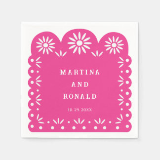 PINK MEXICAN PAPEL PICADO NAPKINS