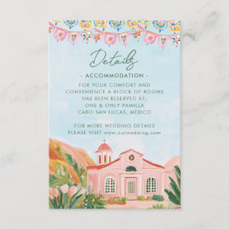 Pink Mexico Destination Enclosure Card