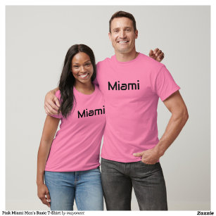 Pink Miami Men's Basic T-Shirt