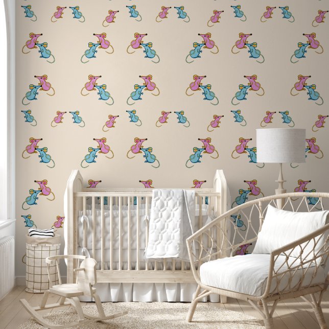 Pink mice, blue mice Wallpaper Wallpaper (Kids)