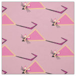 Pink mice fabric