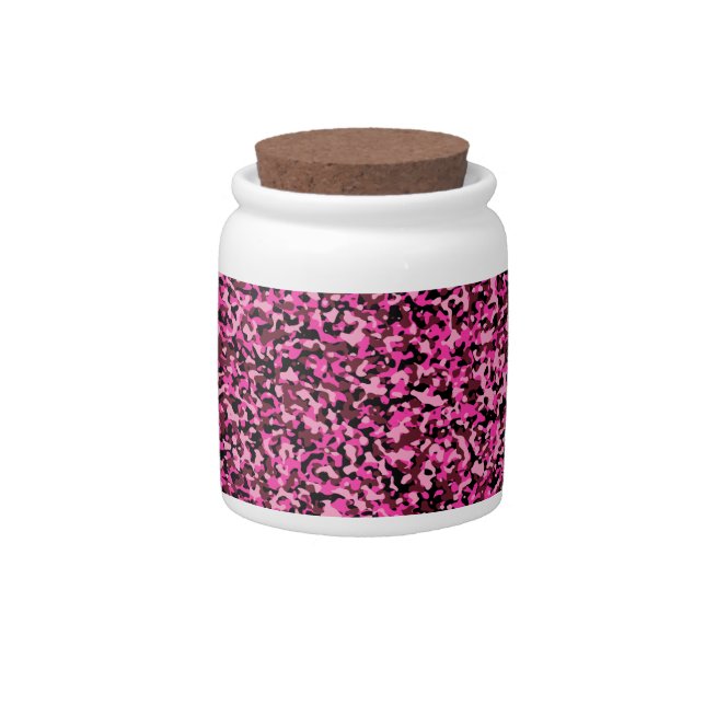 Pink Micro Camo Candy Jar (Front)