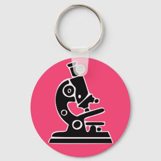 Pink Microscope Keychain