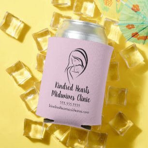Pink Midwife Services Mom & Baby Birth Center Can Cooler
