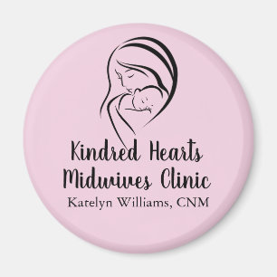 Pink Midwife Services Mom & Baby Birth Center Magnet