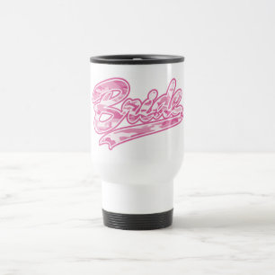 Pink Military Bride Camouflage Travel Mug