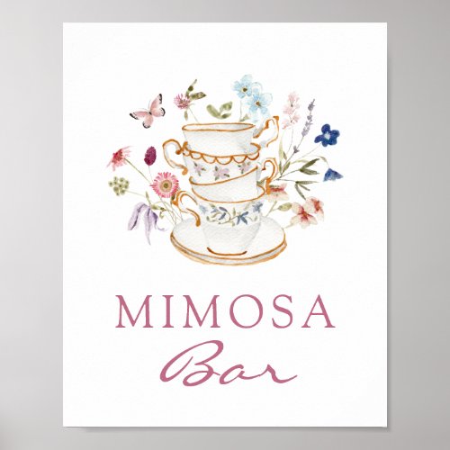 Pink Mimosa Bar Poster