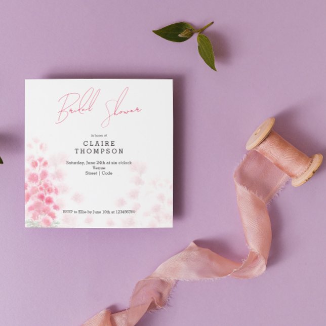 Pink Mimosas Bridal Shower Invitation (Creator Uploaded)