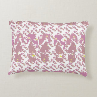 Pink Mini Flop Flop Pattern Accent Pillow