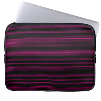 Pink minimal lines laptop sleeve
