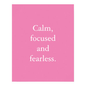 Pink Minimalist Inspirational Quote Poster