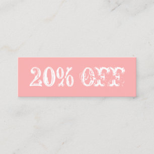 Pink minimalist modern vintage discount card