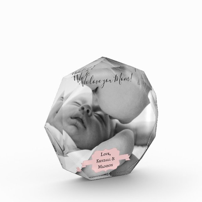 Pink Minimalist Photo Mother's Day (Left)