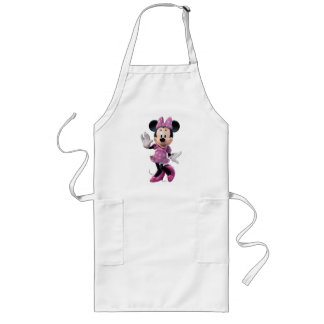 Pink Minnie | Cute Pose Long Apron