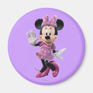 Pink Minnie Cute Pose Magnet