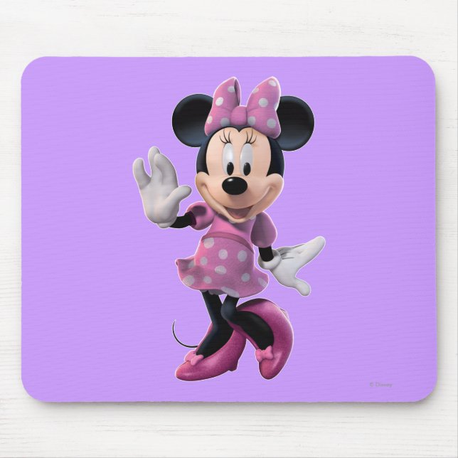 Pink Minnie | Cute Pose Mouse Pad (Front)