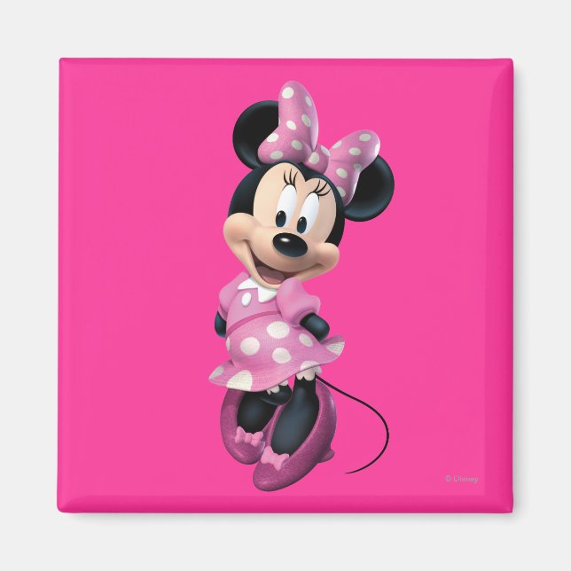 Pink Minnie | Hands Behind Back Magnet (Front)