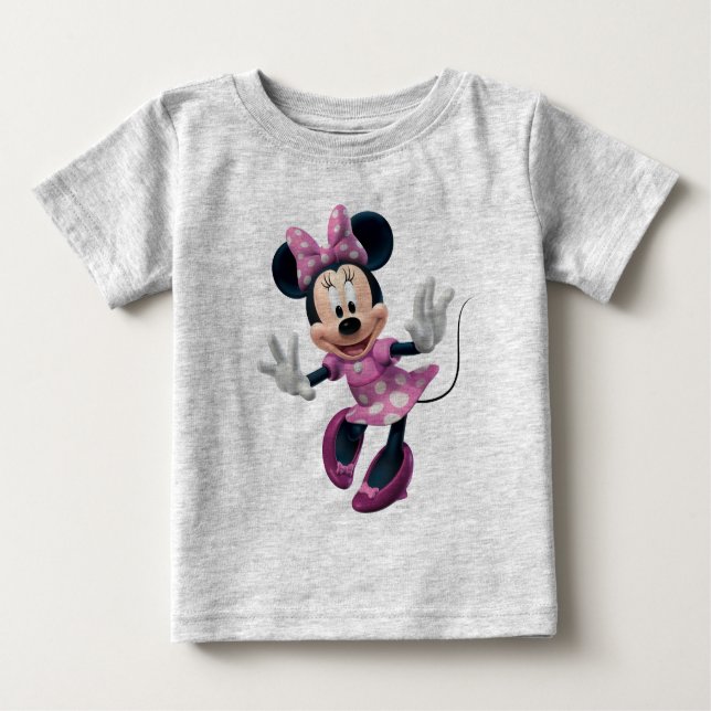 Pink Minnie | Hands Out Baby T-Shirt (Front)