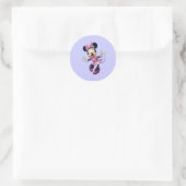 Pink Minnie | Hands Out Classic Round Sticker (Bag)