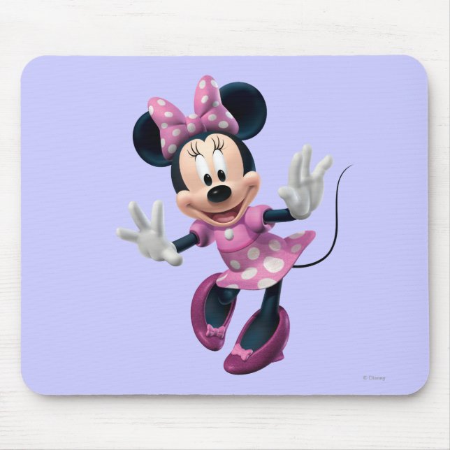 Pink Minnie | Hands Out Mouse Pad (Front)