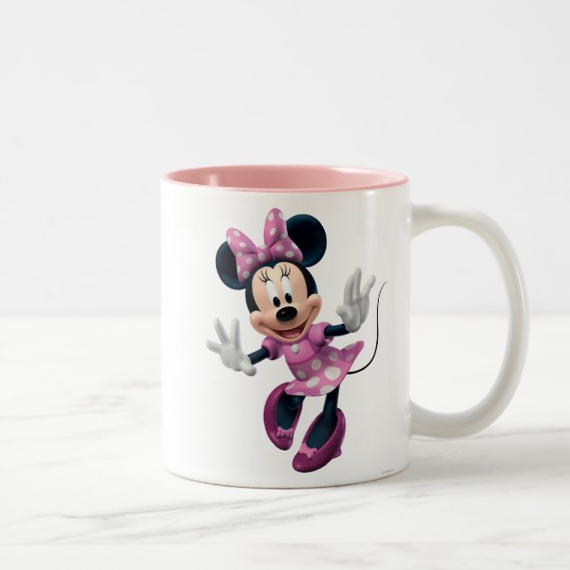 Pink Minnie | Hands Out Two-Tone Coffee Mug (Right)