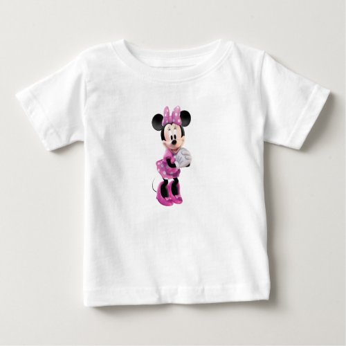 Pink Minnie  Hands Together Baby T_Shirt