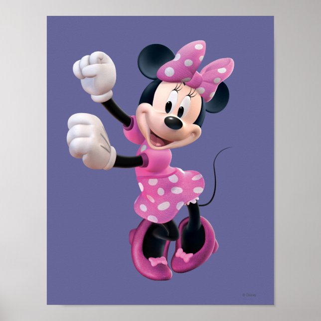 Pink Minnie | Hands Up and Dancing Poster (Front)