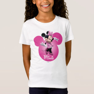 Pink Minnie   Mickey Head Icon T-Shirt