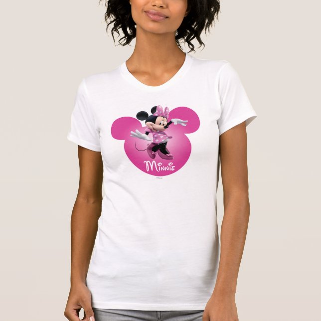 Pink Minnie | Mickey Head Icon T-Shirt (Front)