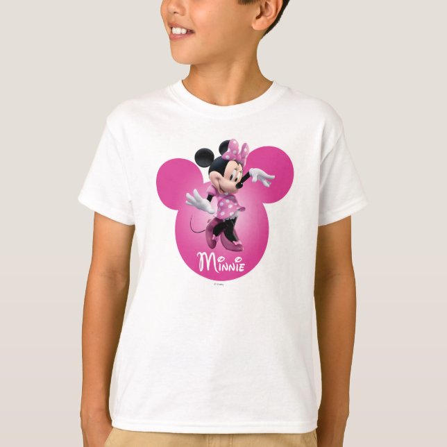 Pink Minnie | Mickey Head Icon T-Shirt (Front)