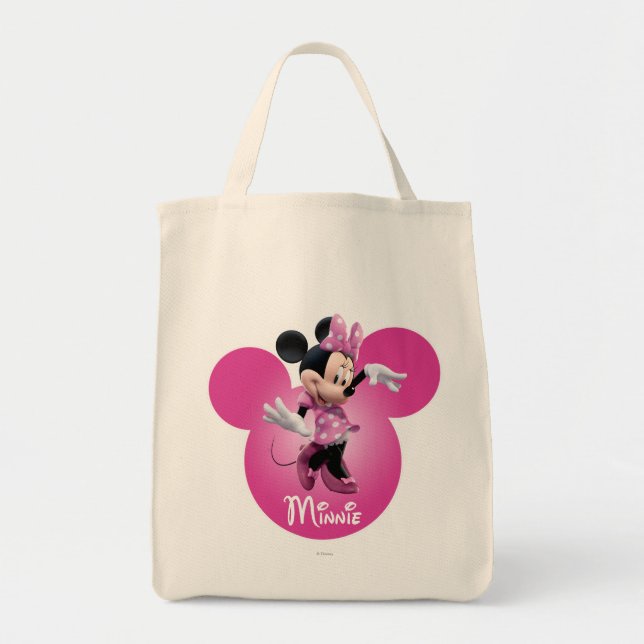 Pink Minnie | Mickey Head Icon Tote Bag (Front)