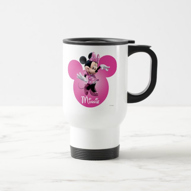 Pink Minnie | Mickey Head Icon Travel Mug (Right)