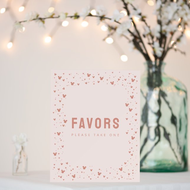 Pink Minnie Mouse Confetti Baby Shower Foam Board (In Situ (Wedding))