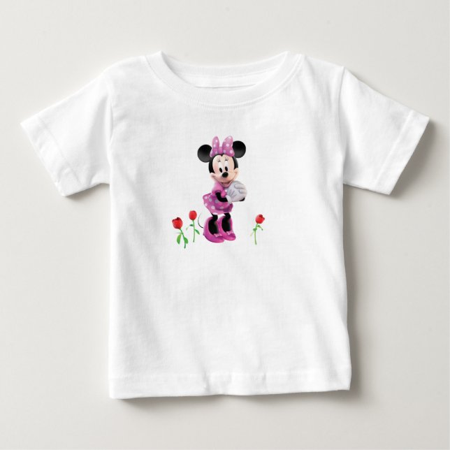 Pink Minnie | Tulips Baby T-Shirt (Front)