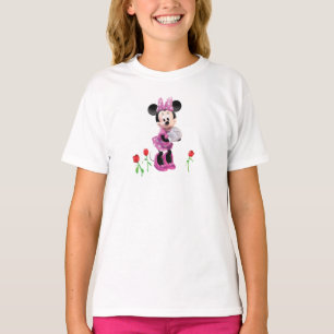 Pink Minnie Tulips T-Shirt