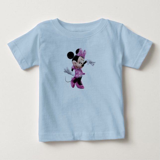 Pink Minnie | Waving and Dancing Baby T-Shirt (Front)
