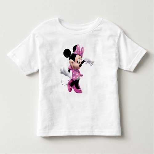 Pink Minnie  Waving and Dancing Toddler T_shirt