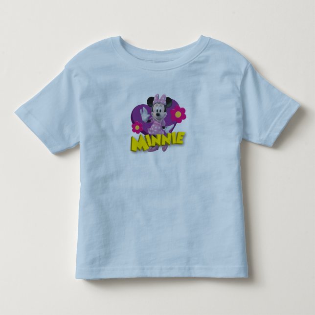 Pink Minnie | Waving Toddler T-shirt (Front)