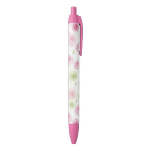 Pink Mint Floral Ranunculus Pen