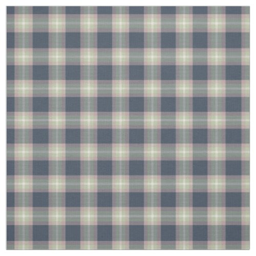 Pink Mint Green Dark Blue Tartan Squares Pattern Fabric
