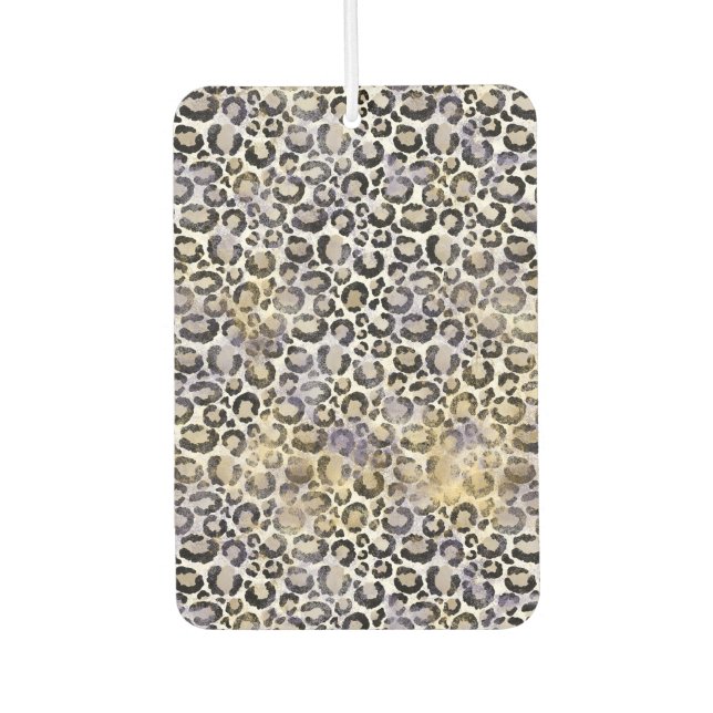 Pink Mint Leopard Print Air Freshener (Front)